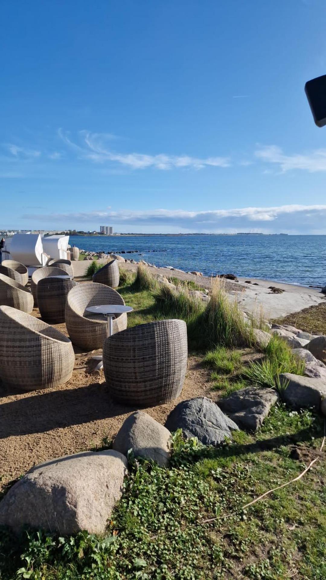 Wohnwagen Auf Dem Wulfenerhals Ca 150M Bis Zum Meer Fehmarn Esterno foto
