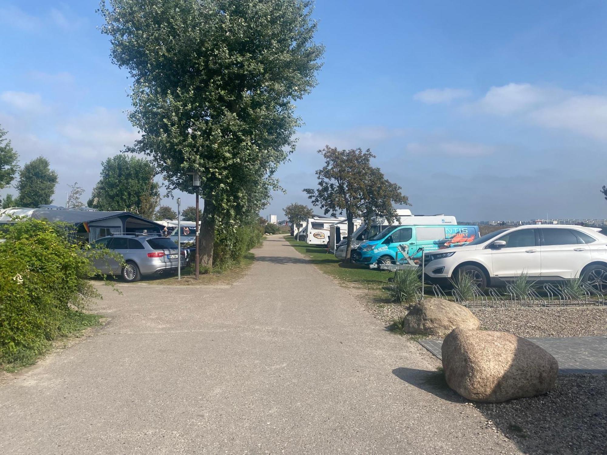 Wohnwagen Auf Dem Wulfenerhals Ca 150M Bis Zum Meer Fehmarn Esterno foto